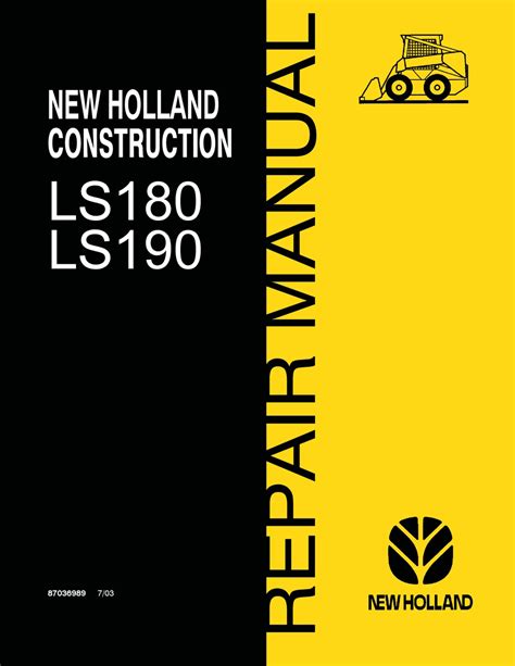 NEW HOLLAND LS180 REPAIR MANUAL Pdf Download